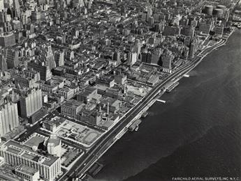 (NEW YORK CITY) A group of approximately 45 aerial photographs of the Big Apple.